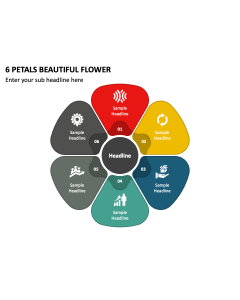 6 Petals Beautiful Flower PPT Thumbnail