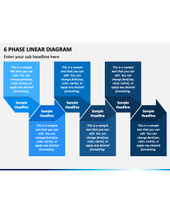 6 Phase Linear Diagram PPT Slide 1