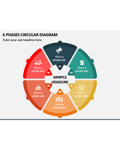 6 Phases Circular Diagram PPT Slide 1