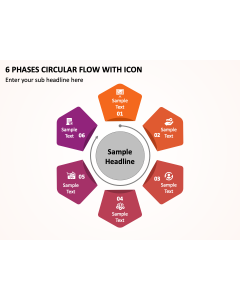 6 Phases Circular Flow with Icon PPT Thumbnail
