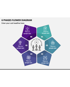 6 Phases Flower Diagram PPT Slide 1