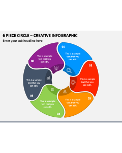 6 Piece Circle - Creative Infographic PPT Slide 1