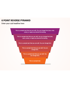 6 Point Reverse Pyramid PPT Thumbnail