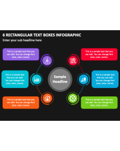 6 Rectangular Text Boxes Infographic PPT Thumbnail