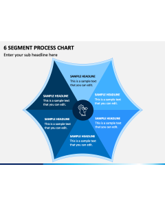 6 Segment Process Chart PPT Slide 1