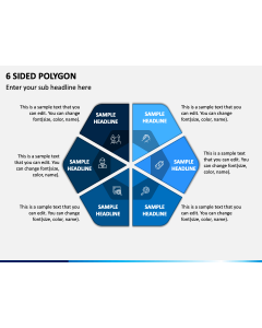 6 Sided Polygon PPT Slide 1