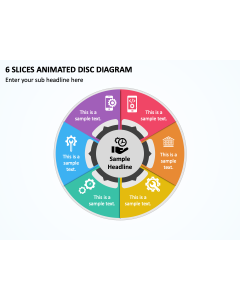 6 Slices Animated Disc Diagram PPT Thumbnail