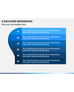 6 Solutions Infographic PPT Slide 1