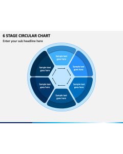 6 Stage Circular Chart PPT Slide 1