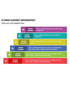 6 Stage Elegant Infographic PPT Thumbnail