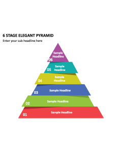 6 Stage Elegant Pyramid PPT Slide 2