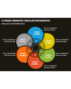 6 Stages Animated Circular Infographic PPT Thumbnail