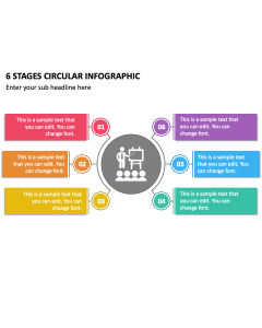 6 Stages Circular Infographic PPT Slide 2