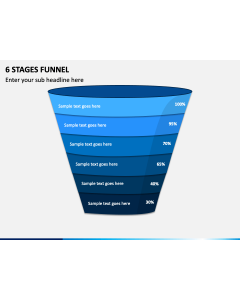 6 Stages Funnel Slide 1