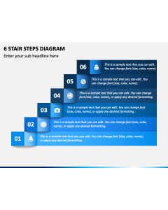 6 Stair Steps Diagram PPT Slide 1