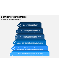 6 Stair Steps Infographic PPT Slide 1