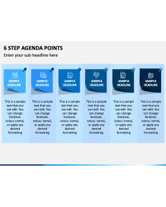 6 Step Agenda Points Slide 1