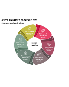 6 Step Animated Process Flow PPT Thumbnail
