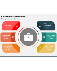 6 Step Circular Diagram PPT Slide 1