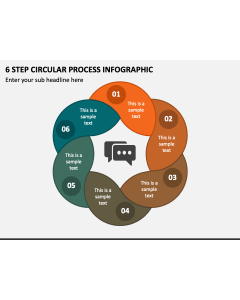 6 Step Circular Process Infographic PPT Slide 1