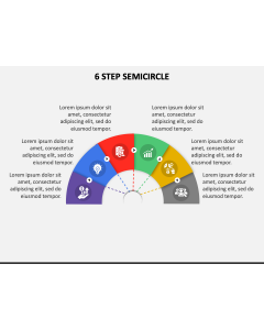 6 Step Semicircle PPT Slide 1