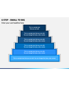 6 Step - Small to Big PPT Slide 1