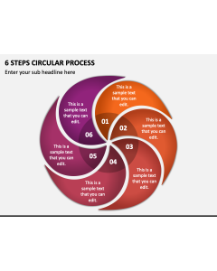 6 Steps Circular Process PPT Slide 1