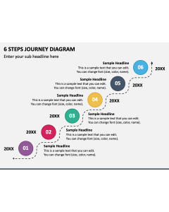 6 Steps Journey Diagram PPT Slide 1