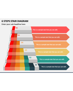 6 Steps Stair Diagram PPT Slide 1