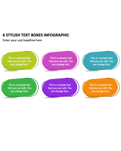 6 Stylish Text Boxes Infographic PPT Slide 2