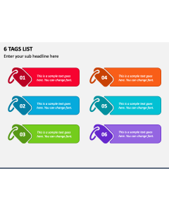 6 Tags List PPT Slide 2