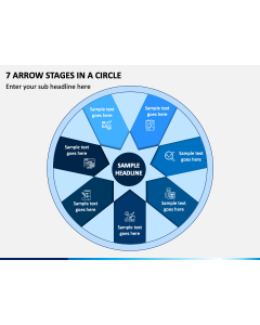 7 Arrow Stages in a Circle - Free PPT Slide 1