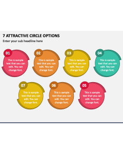 7 Attractive Circle Options PPT Slide 1