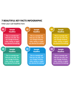 7 Beautiful Key Facts Infographic PPT Slide 2