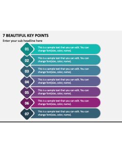 7 Beautiful Key Points PPT Slide 1