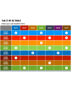 7 by 8 Table PPT Slide 1