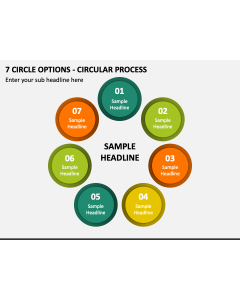 7 Circle Options - Circular Process PPT Slide 1
