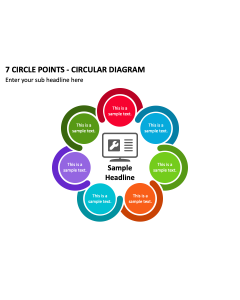 7 Circle Points - Circular Diagram PPT Slide 1