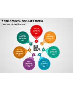 7 Circle Points - Circular Process PPT Slide 1