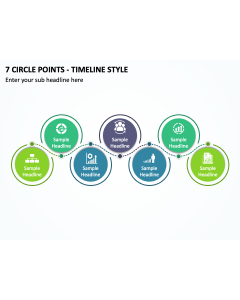 7 Circle Points - Timeline Style PPT Thumbnail