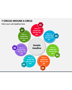 7 Circles around a Circle PPT Slide 1