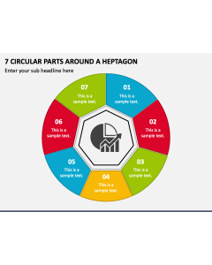 7 Circular Parts around a Heptagon PPT Slide 1