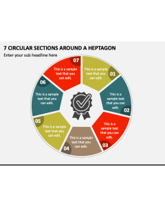7 Circular Sections around a Heptagon PPT Slide 1