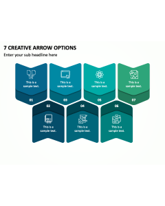 7 Creative Arrow Options PPT Slide 1