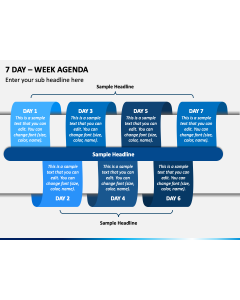 7 Day - Week Agenda PPT Slide 1