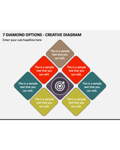 7 Diamond Options - Creative Diagram PPT Slide 1