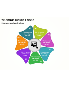 7 Elements around a Circle PPT Slide 1
