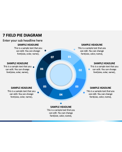 7 Field Pie Diagram PPT Slide 1