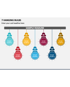 7 Hanging Bulbs PPT Slide 2