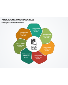 7 Hexagons around a Circle PPT Slide 1